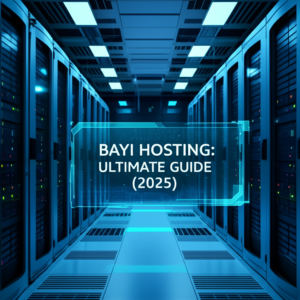 Generate a high-quality, relevant image prompt for an article about: Bayi Hosting: Ultimate Guide (2