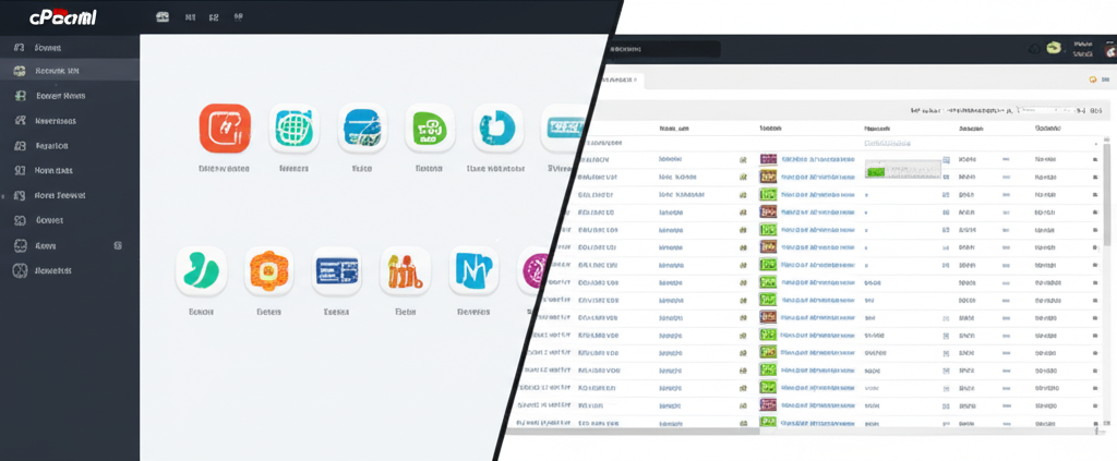 Generate a high-quality, relevant image prompt for an article about: WHM vs cPanel: Ultimate Guide t